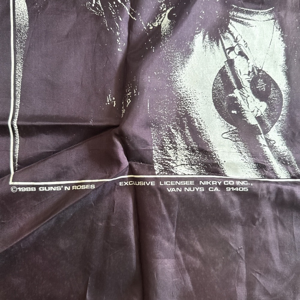Vintage GUNS N AND ROSES Banner FLAG Tapestry WALL HANGING Poster AXL Slash 1988 - Picture 3 of 16